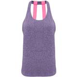 Tridri Double Strap Back Vest Women - Purple Melange