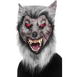 Grey Head Masks Fancy Dress Smiffys Prowler Wolf Mask