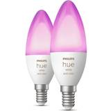 Candle Light Bulbs Philips Hue WCA B39 EU LED Lamps 4W E14
