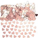 Amscan 9903474 Rose Gold Metallic Shiny Hearts Confetti-14g-1 Pack