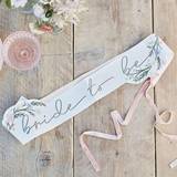 Bridal Shower Sashes Ginger Ray Blommigt Bride to Be Ordensband