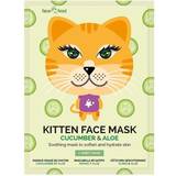 Children Facial Masks 7th Heaven Soothing Mask Animal Kitten Aloe Vera Cucumber (1 uds)