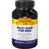 Tablets Fatty Acids Country Life Maxi-Hair for Men 60 Softgels