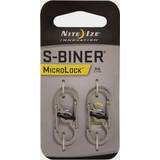 Nite Ize S-Biner MicroLock (Black) Silver