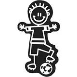 Klistermärke för bilar Family Barn Fotboll