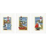 Vervaco Miniature Kit Lighthouse, Cotton, Multi-Colour, 8 x 12 x 0.3 cm