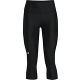 Sportswear Garment Base Layer Trousers Under Armour HeatGear No-Slip Waistband Capris Women - Black/White