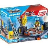 Construction Sites Toys Playmobil Starter Pack Construction Site 70816