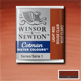 Red Water Colours Winsor & Newton 0301362 Cotman Water Colour Half Pan 362 Light Red