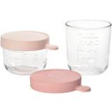 Beaba Baby Food Containers & Milk Powder Dispensers Beaba Glass Food Conservation Jar Set