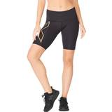 2XU Trousers & Shorts 2XU Light Speed Mid-Rise Compression Shorts Women - Black/Gold Reflective