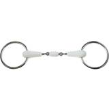 White Bridles & Accessories Korsteel Flexi Loose Ring Oval Link Snaffle