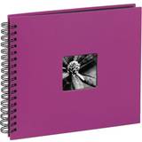 Hama Fine Art Spiral Bound Album 36x32cm 50 Black Pages Pink