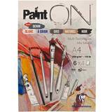 Clairefontaine 975410C Paint'On Glued Pad, A4, 250g, 24 Sheets Assorted Colours