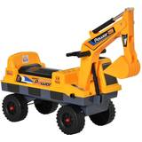Music Ride-On Cars Homcom 2 in 1 Ride On Excavator Digger