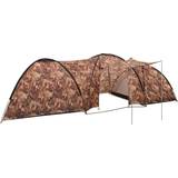 vidaXL Camping Igloo Tent 650x240x190 cm 8 Person Camouflage Multicolour