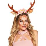 Unisex Crowns & Tiaras Fancy Dress Boland Lovely Reindeer Headband Tiara with Horns Ears & Flowers