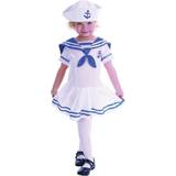 Bristol Novelty Girls Sailor Costume (One Size) (White/Blue)