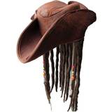 Other Film & TV Hats Fancy Dress Wicked Costumes Caribbean Jack Sparrow Hat with Hair & Beads