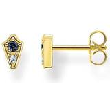 Thomas Sabo Stud Earrings Thomas Sabo Royalty Pin Earrings - Gold/Blue