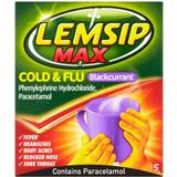 Water Soluble Medicines Lemsip Max Cold & Flu Blackcurrant 5pcs Sachets