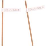 Straws Ginger Ray Hen Party Rose Gold Team Bride Straws with Flags Wedding 16 Pack