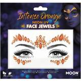 Smiffys Face Jewels UV Neon Orange