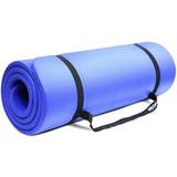 Proiron Gymnastic mat Pilates Mat, 180 x 61 x 1.5 cm; Rolled diameter: 15-20 cm, blue, foam rubber