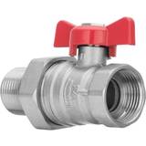 Ball Valves 1/2inch BSP Female x Male Water Valve Red Handle With Flare