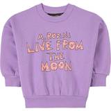 Mini Rodini Sweatshirts Mini Rodini Live From The Moon Sweatshirt - Purple (2212013445)