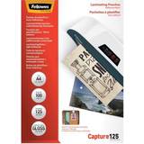Fellowes A4 125 Micron Adhesive Back Glossy Laminating Pouches 100-pack