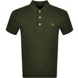 FARAH Blanes Slim Fit Organic Cotton Polo Shirt - Evergreen