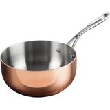 COOKSMARK Copper Pan 12-Inch Nonstick Induction Frying Pan with Lid and Cool-Touch Handle, Copper Ceramic Skillet, Saute Pan, di