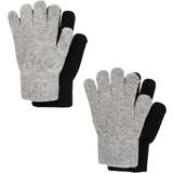 Multicoloured Mittens Children's Clothing CeLaVi Magic Gloves 2-pack - Grey (5670-160)