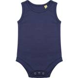 Sleeveless Bodysuits Children's Clothing Larkwood Baby's Cotton Bodysuit Vest - Navy