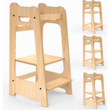 Callowesse Step-Up Wooden Learning Tower Kitchen Helper for Toddlers
