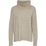 Vero Moda Doffy Cowl Neck Sweater - Sepia Tint/Detail Melange