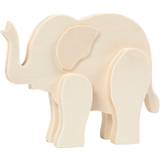 Creativ Company Djurfigurer Elefant 12 cm x 16 cm Plywood