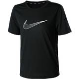 Black T-shirts Nike Youth Dri-Fit Short Sleeve Training Top - Black/White