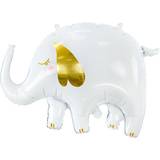 Animal & Character Balloons PartyDeco Foil Balloons Elephant Light Blue/Gold