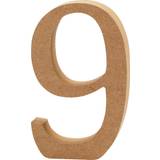 Creotime Number, 9, H: 8 cm, thickness 1,5 cm, 1 pc