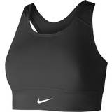 Nike Sports Bras - Sportswear Garment Nike Dri-FIT Swoosh Medium-Support 1-Piece Padded Longline Sports Bra - Black/White