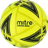 Rubber Footballs Mitre Ultimatch League Soccer Ball - Yellow/Black