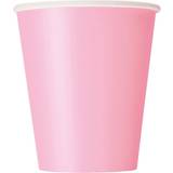 Unique Party 30883 9oz Baby Pink Paper Cups, Pack of 14