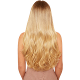 Missguided Super Thick Blow Dry Wavy Clip in Hair Extensions Golden Blonde 22" 5-pack