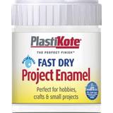 White Enamel Paint Plasti-Kote Fast Dry Enamel Paint B26 Bottle Clear 59ml