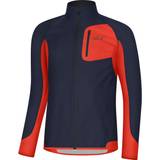 Gore Sportswear Garment Tops Gore R3 Partial WindStopper T-shirt Men - Orbit Blue/Fireball