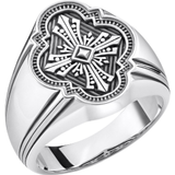 Signet Rings Thomas Sabo Cross Signet Ring - Silver