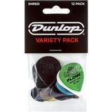 Multicoloured Picks Dunlop PVP118 Shred Variety 12 Pack