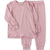Viscose Pyjamases Children's Clothing Joha Pyjama Set - Pink w. Lace (51911-345-15635)